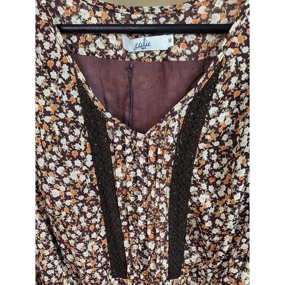 Calie Paris Floral Dress Size M - Picture 13 of 16